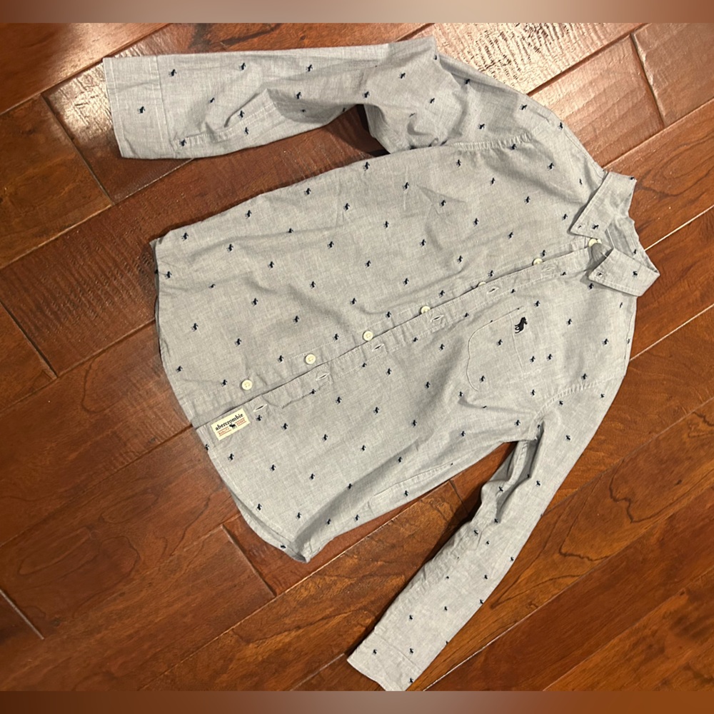Abercrombie Kids Blue/Gray Shirt with Navy Details